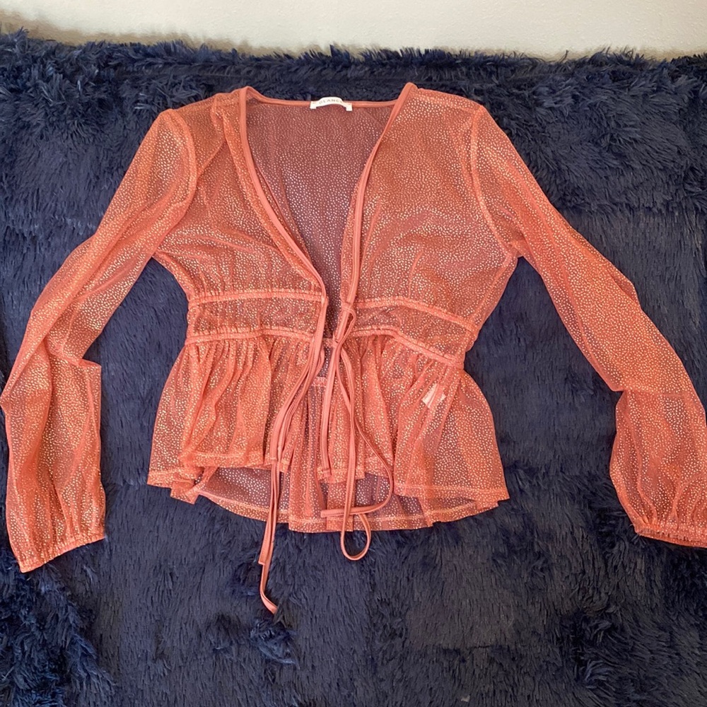 Pink Sheer Top